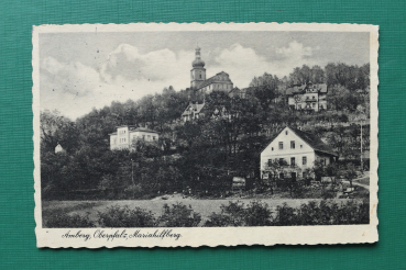 AK Amberg / 1936 / Mariahilfberg Kirche / Villen Wege Häuser